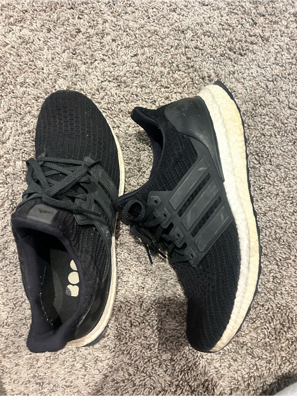 adidas Black Boost Tennis Shoes 8.5